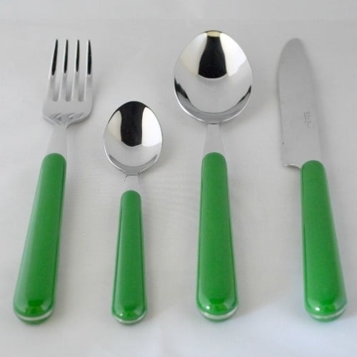 Brio green, 24-piece cutlery set (colour code 16)