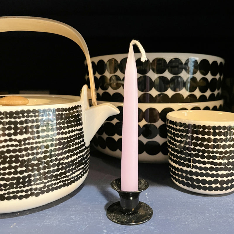 Kunstindustrien zwart metalen kandelaartje Mini Bell voor kerstboomkaarsjes