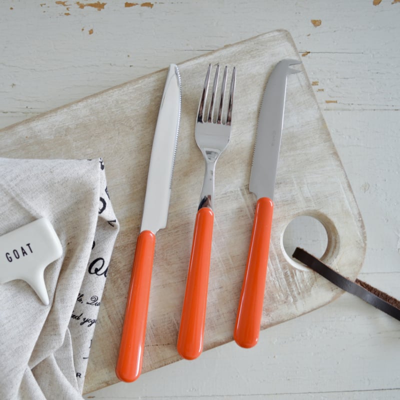 Brio koraal, dinermes | 22 cm