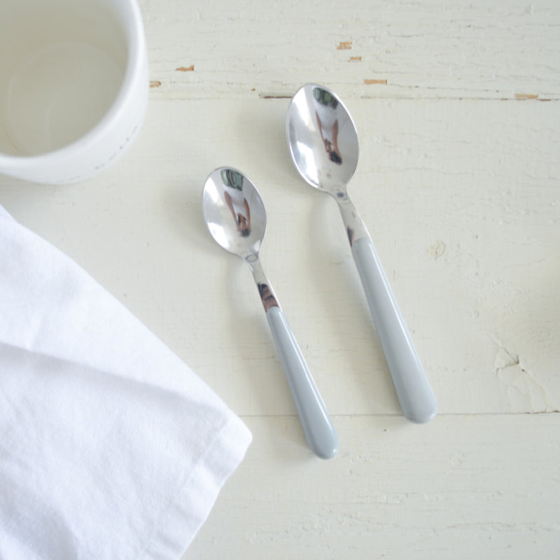 Brio lichtgrijs, koffielepel | 14 cm