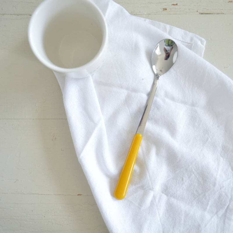 Brio colored cutlery latte spoon or sorbet spoon Corn / Dark yellow 56 | 19.5 cm