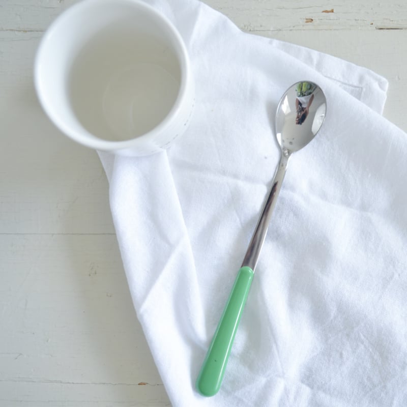 Brio colored cutlery latte spoon or sorbet spoon Light green 22 | 19.5 cm