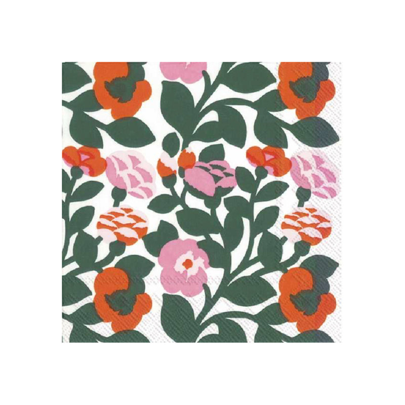 Marimekko x Ihr Green Grüne Lunchservietten aus Papier 33 x 33 cm, 20 Stück