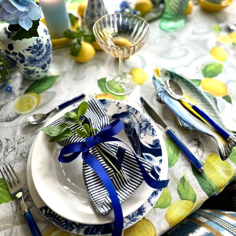 Linea Perlato Kobaltblauw 24-delige bestekset