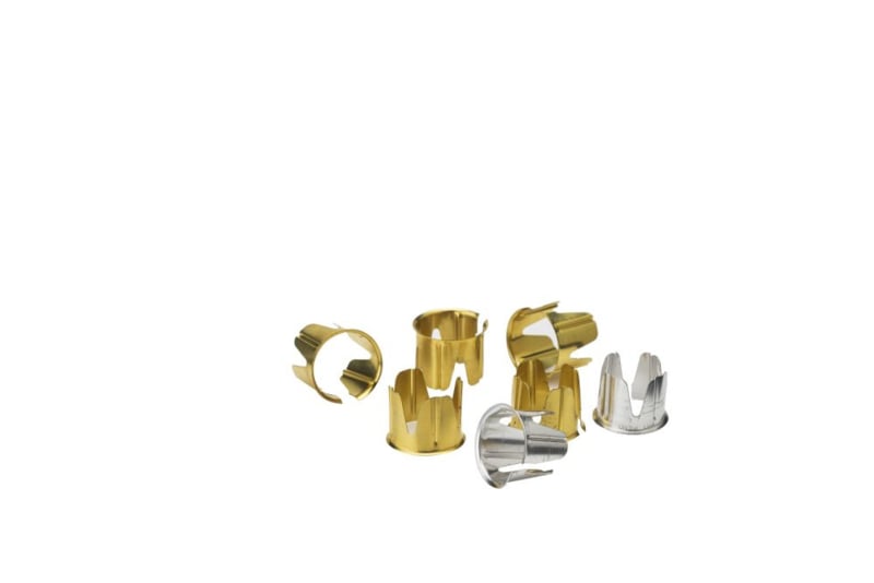 Kaars-op-maat-makertjes, goudkleurig aluminium (Mother's little helpers)