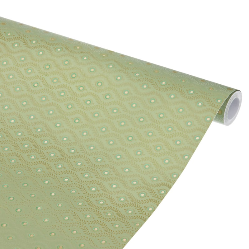Rol inpakpapier Lulu Sage | 10 meter, 70 cm breed