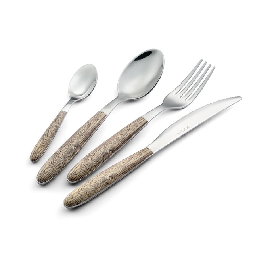 Vero Natural Wood Larikshout (Larice) 24-delige bestekset