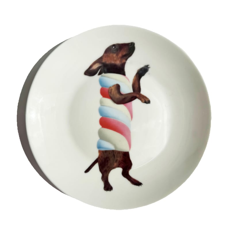 Bordy's Sweet Wieners Kuchenteller, 6er Set süße Dackel Ø 18 cm