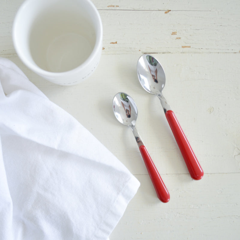 Brio rood, koffielepel | 14 cm