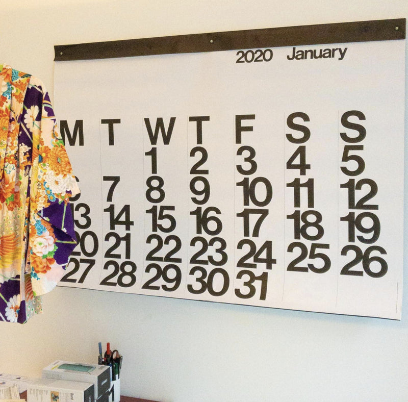 Stendig kalender 2026 | Kleuroptafel