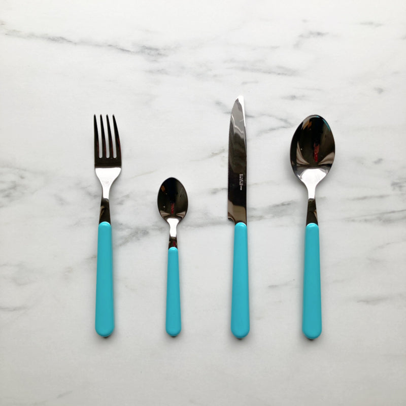 Brio turquoise, 24-delige bestekset (kleurcode 68)