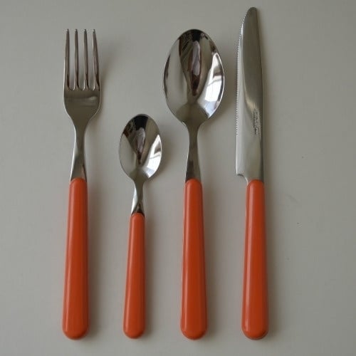 Brio koraal, 24-delige bestekset (kleurcode 54)