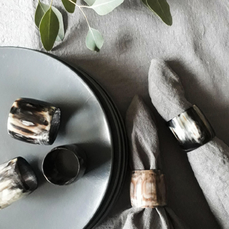 Hornvarefabrikken napkin ring made of horn