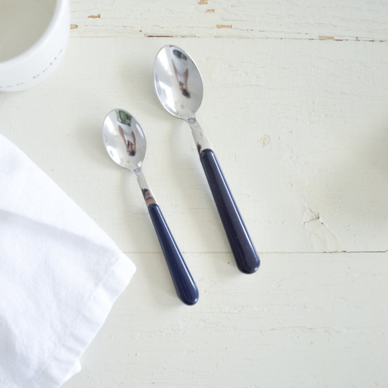 Brio donkerblauw, koffielepel | 14 cm