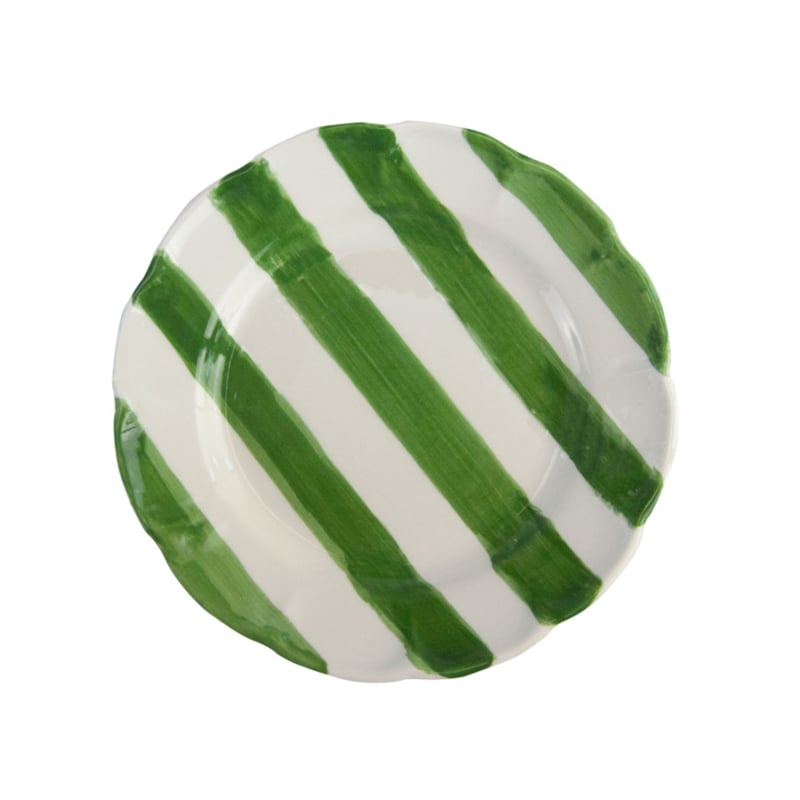 Arcucci Dolce Vita Nastro gestreept ontbijtbord of saladebord Ø 21 cm