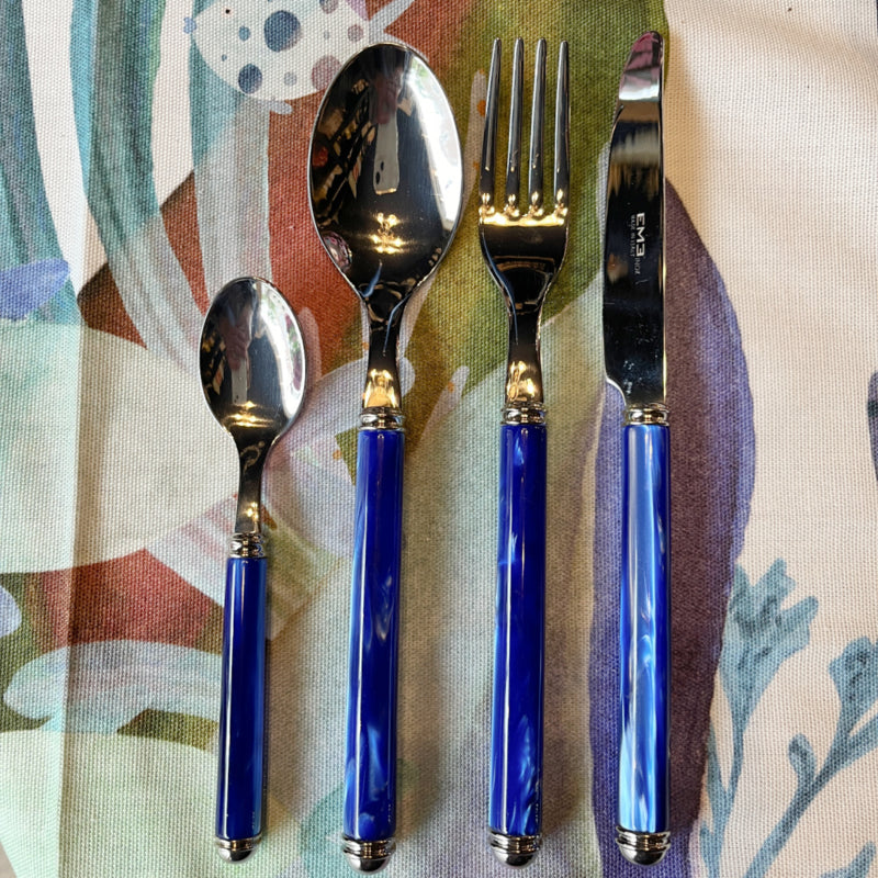 Linea Perlato Kobaltblauw 24-delige bestekset
