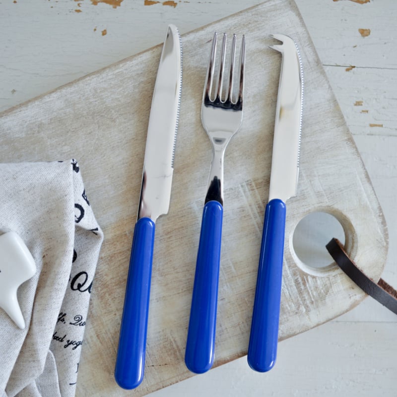 Brio blauw, dinermes | 22 cm