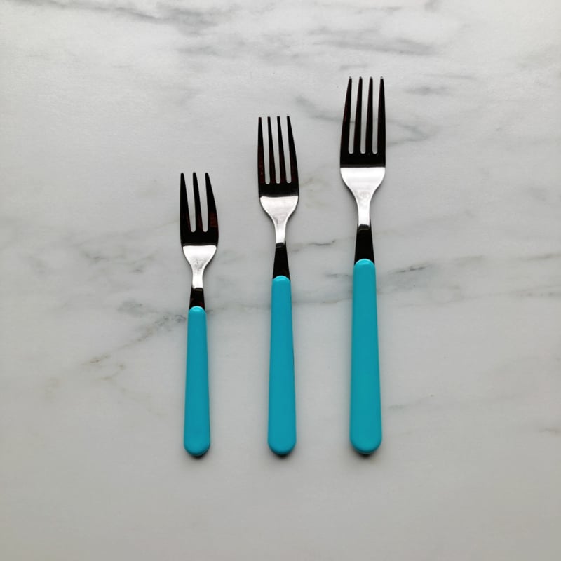 Brio turquoise, taartvorkje | 15 cm