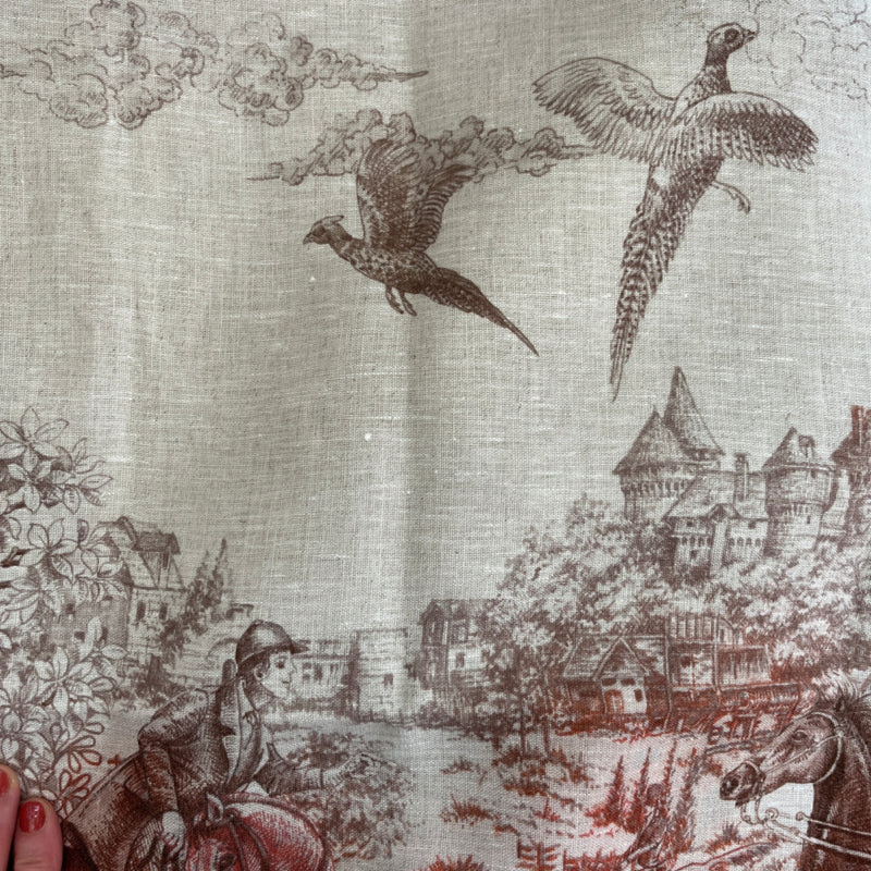 Linnen tafelkleed Cottage 170 x 360 cm (met paarden, kastelen, molens etc)