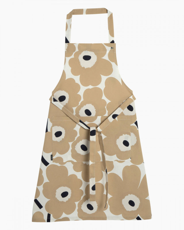 Marimekko schort Pieni Unikko Beige