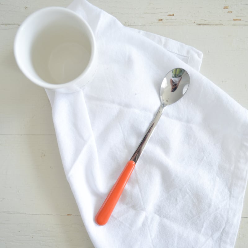 Brio koraal, lattelepel | 19,5 cm