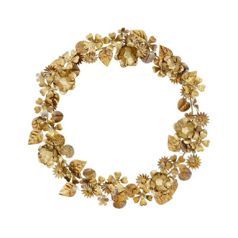 Bungalow KERST messing bloemenkrans Ø40 cm