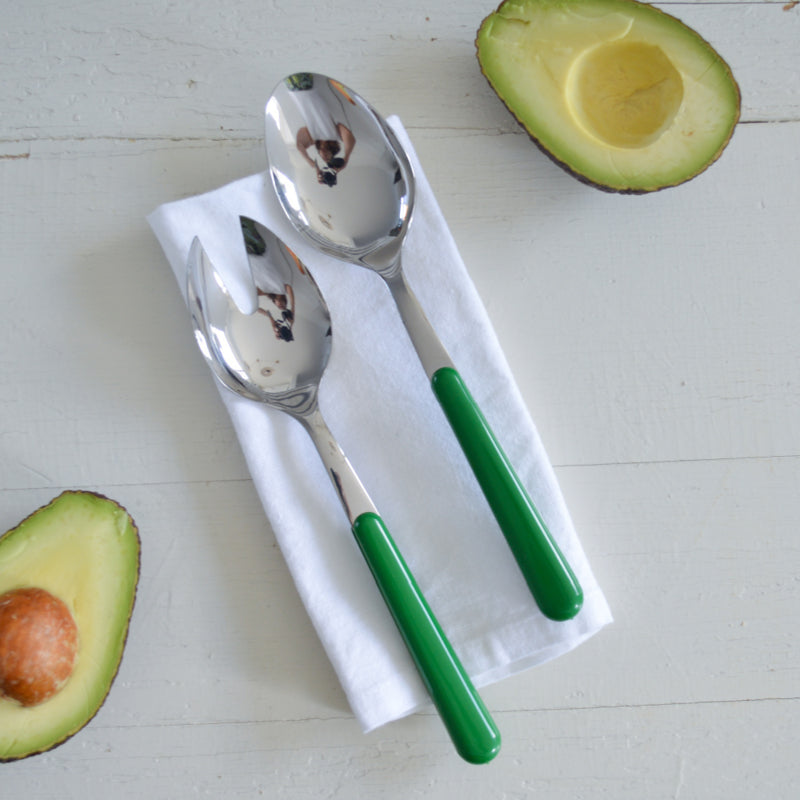 Brio salad cutlery 2-piece Green 16 | 22 cm