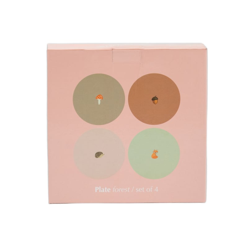 And Nook set van 4 ontbijtbordjes 'Forest'