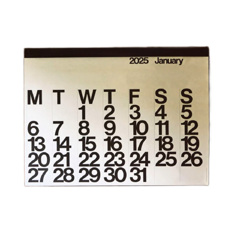 Stendig kalender 2026 | Kleuroptafel