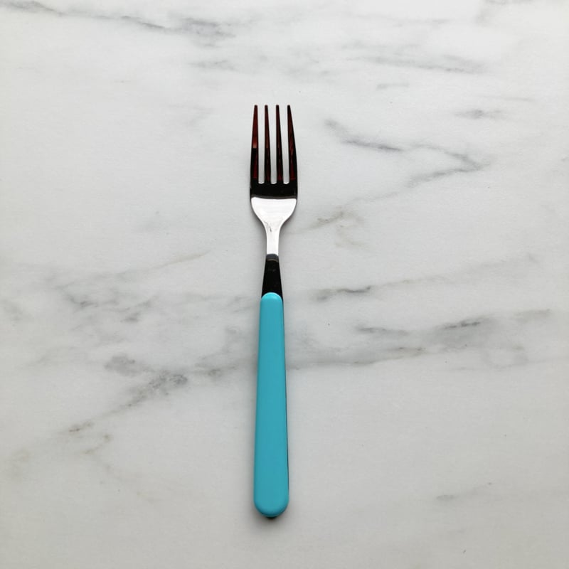 Brio turquoise, ontbijtvork | 18 cm