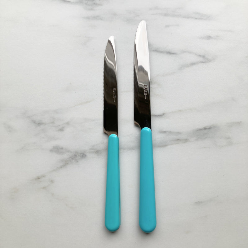 Brio turquoise, ontbijtmes | 20 cm