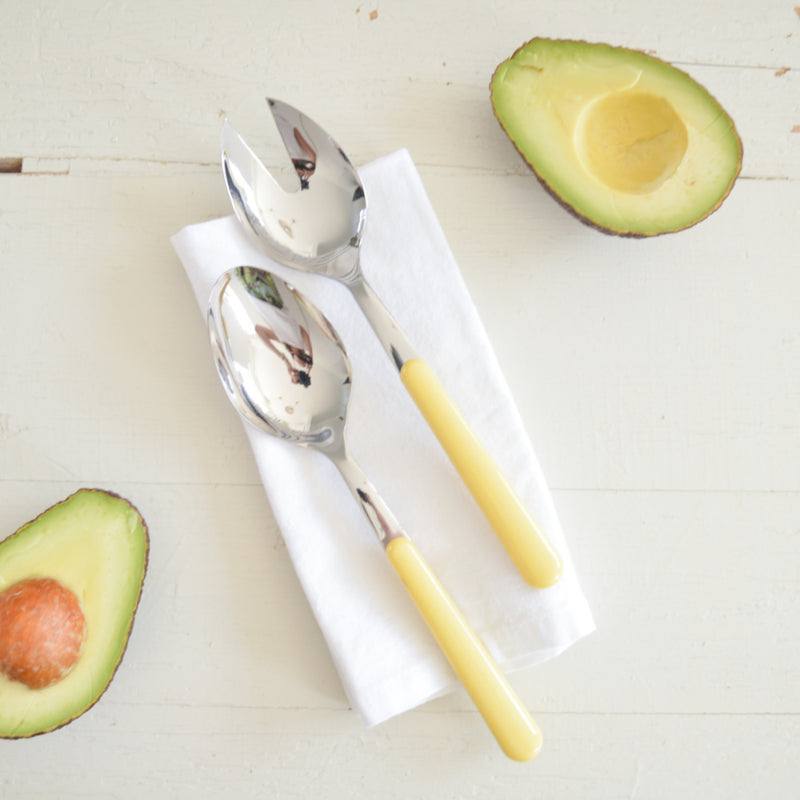 Brio lichtgeel, slacouvert 2-delig | 22 cm