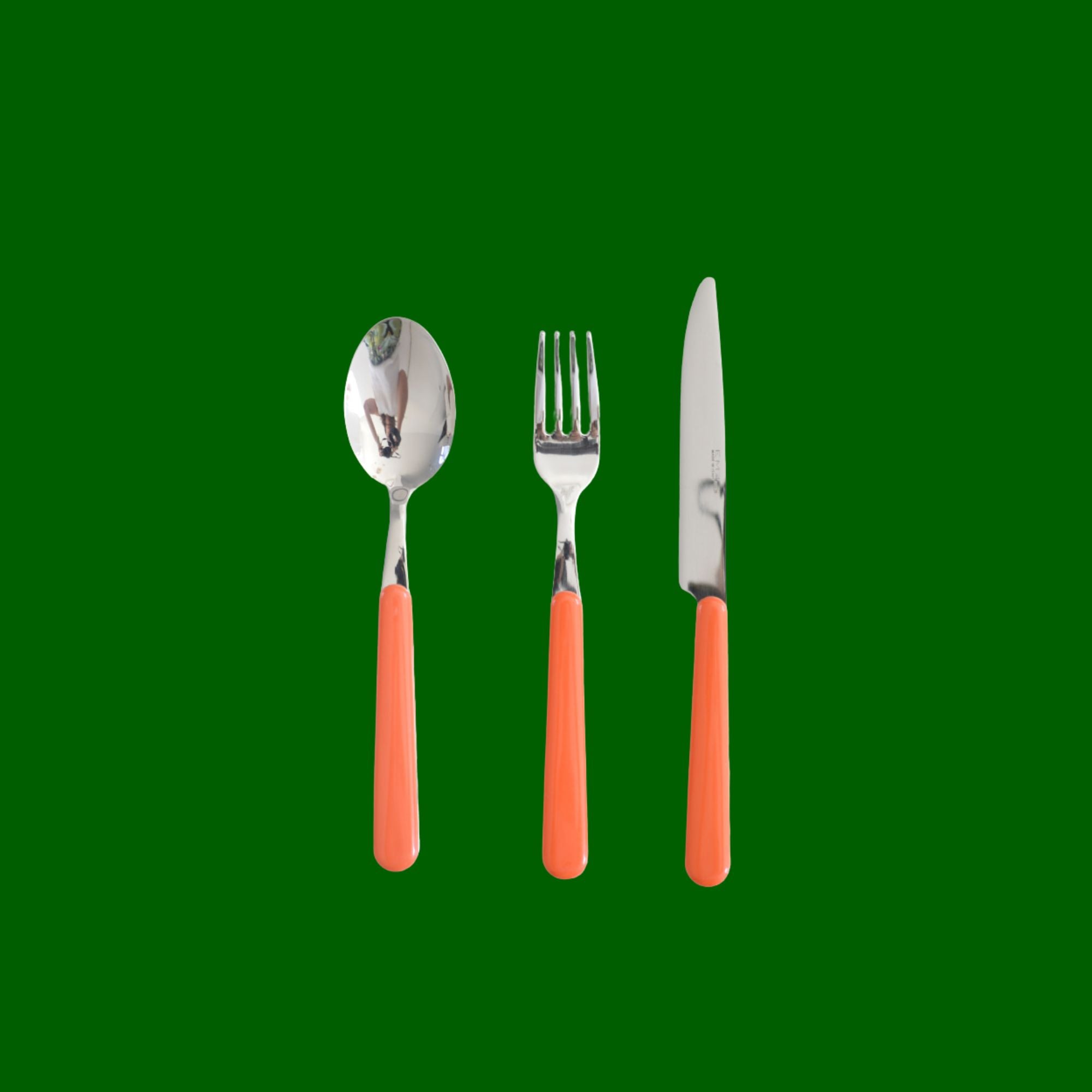 Brio koraal ontbijtbestek, set 18-delig (kleurcode 54)