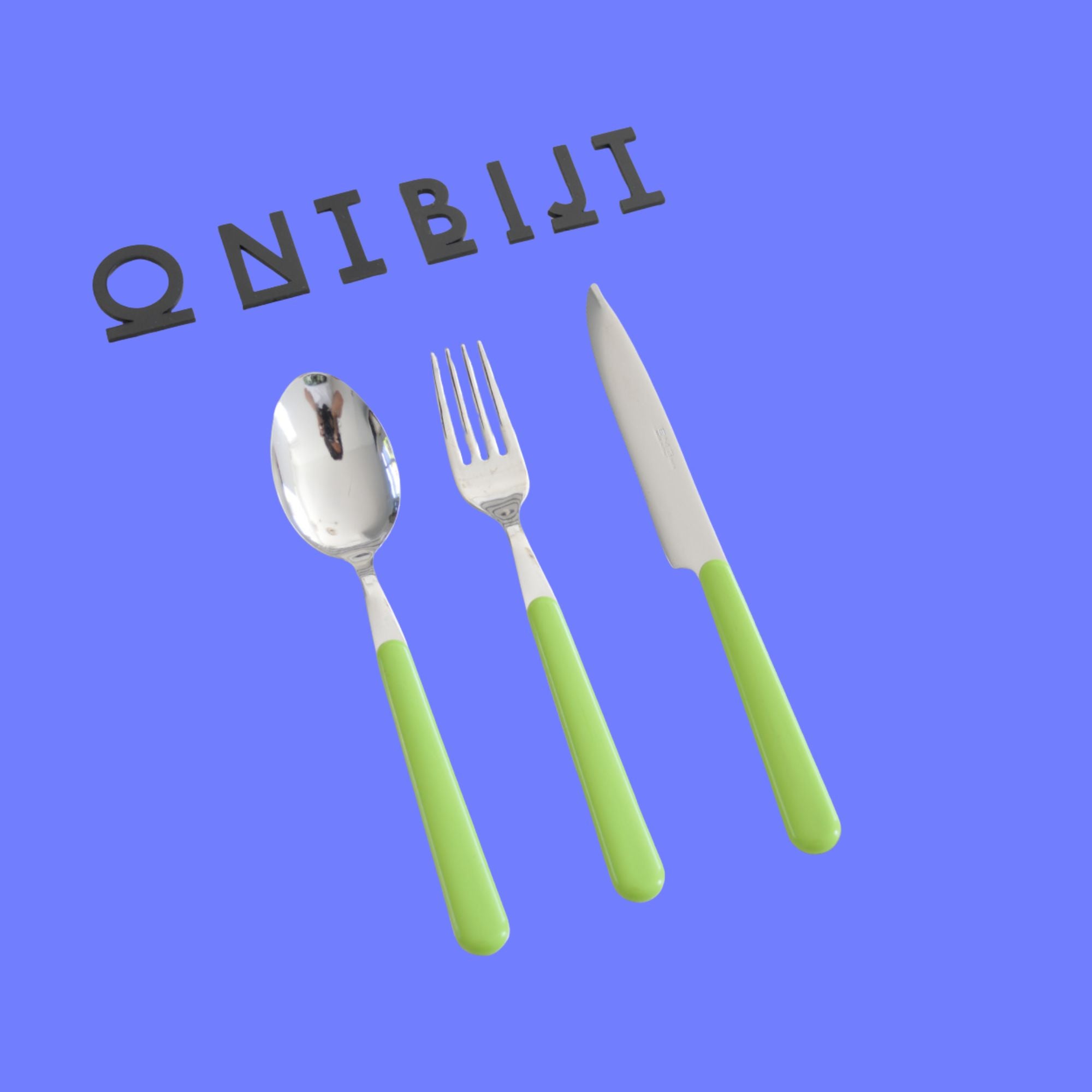 Brio limoen ontbijtbestek set 18-delig (kleurcode 69)