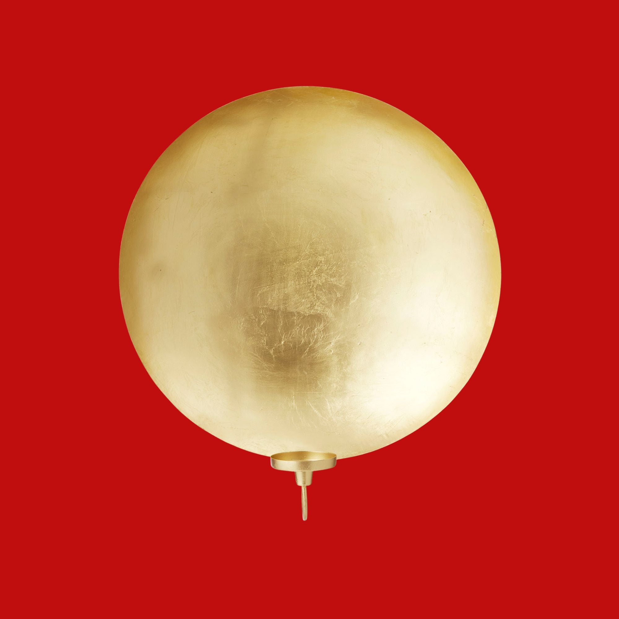 Bungalow gouden XL muurkandelaar rond Ø 47 cm