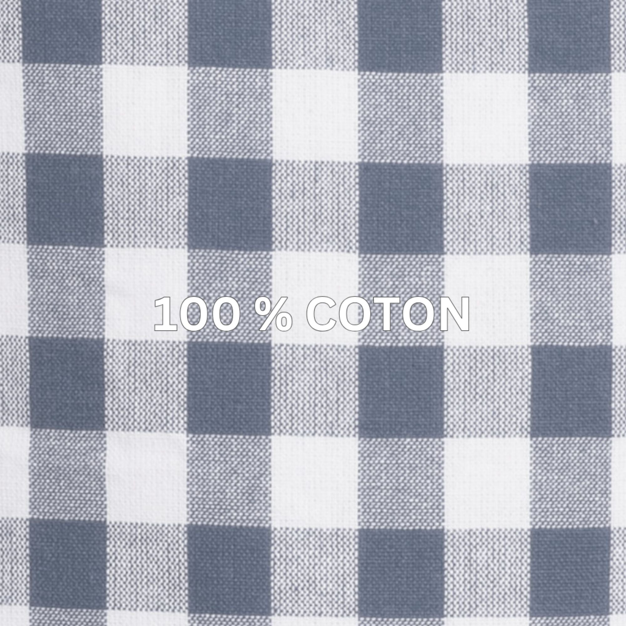 Gingham tafelkleed geruit in 7 kleuren (zwart, blauw, rood, cognac, roze, olijfgroen en taupe) kies uit: 150 x 300 en 150 x 250