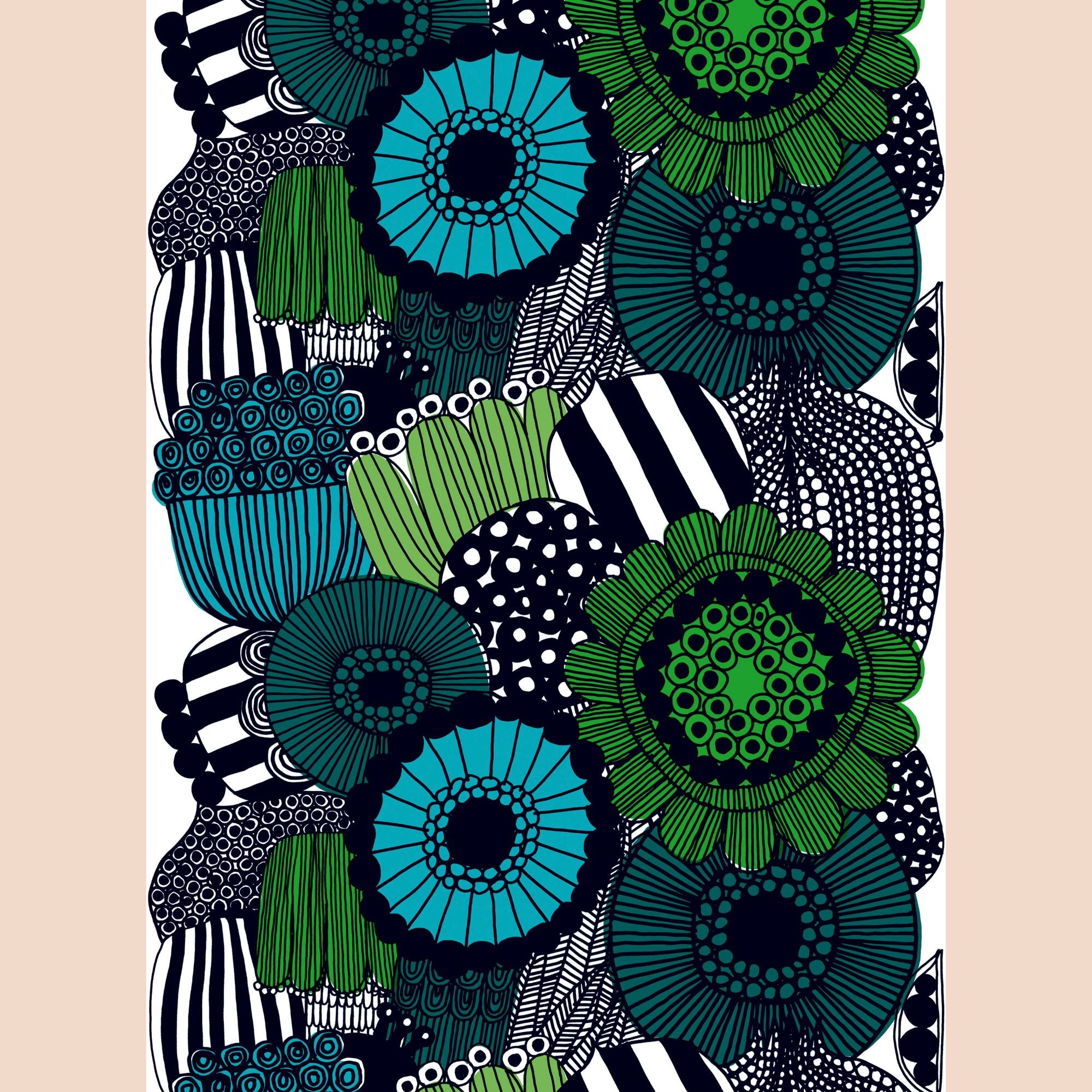 Marimekko afneembaar tafelkleed Siirtolapuutarha met acrylcoating | per eenheid van 50 cm (kopie)