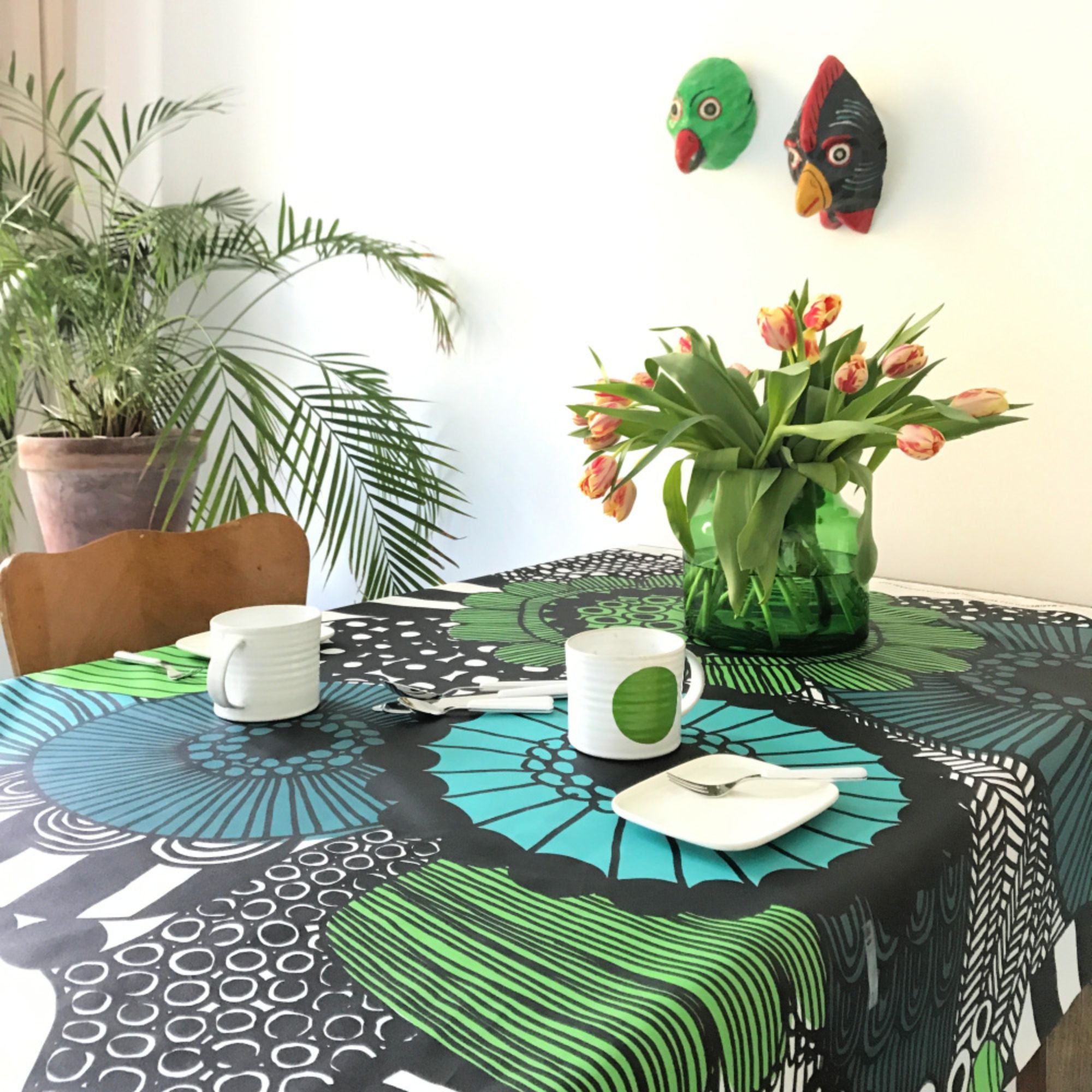Marimekko afneembaar tafelkleed Siirtolapuutarha met acrylcoating | per eenheid van 50 cm (kopie)