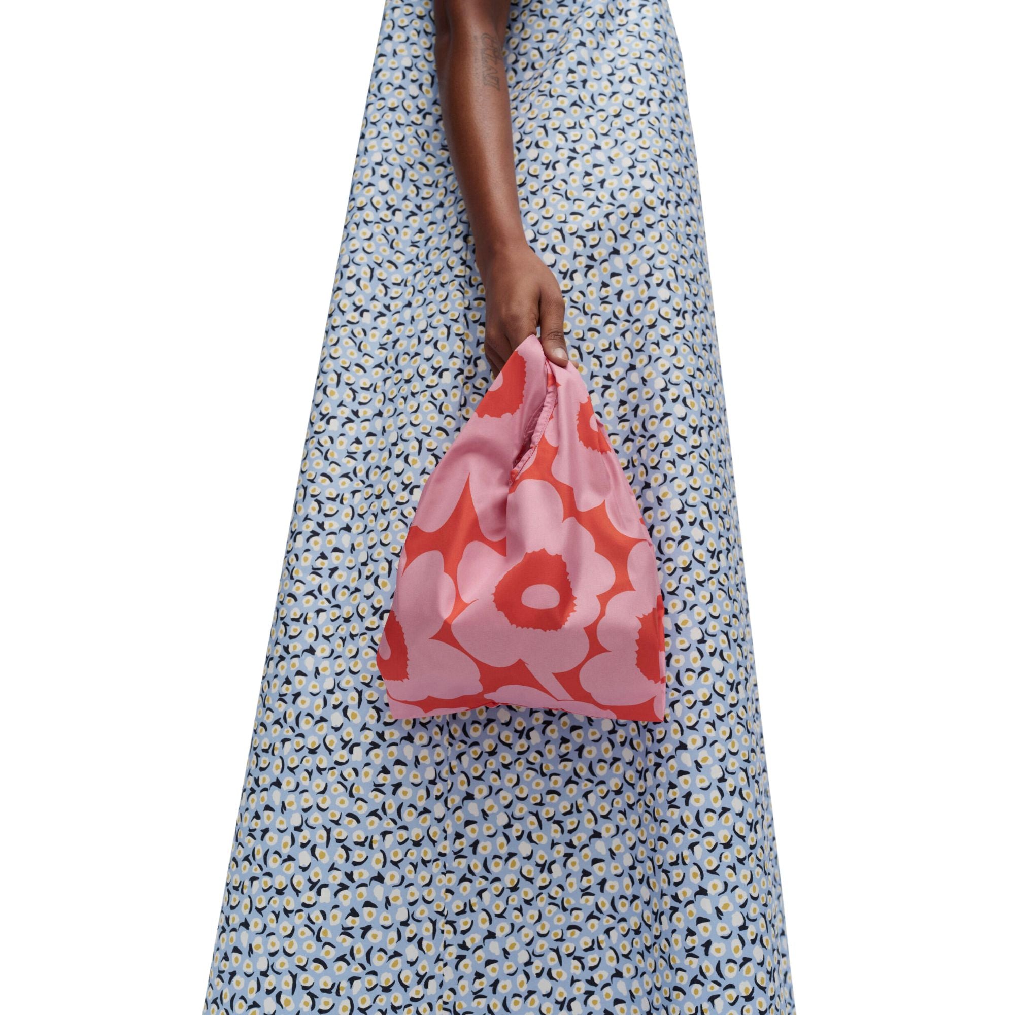 Marimekko Mini Smartbag Unikko Rosa mit Koralle | 26 x 23 cm