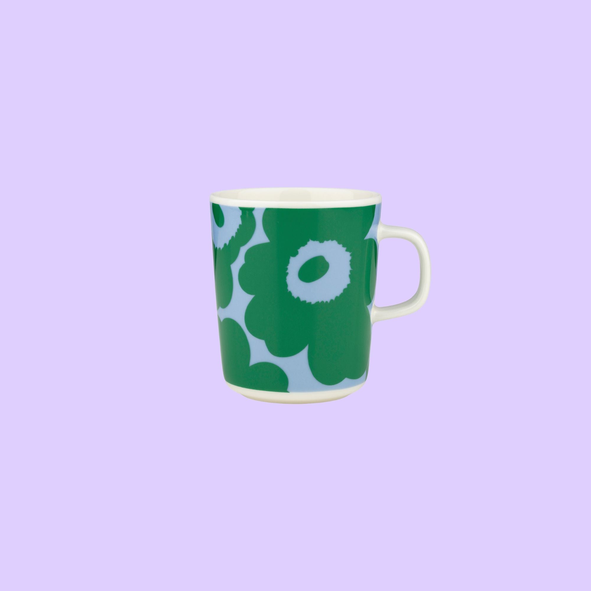 Marimekko mok Oiva Unikko lichtblauw-groen | 2,5 dl