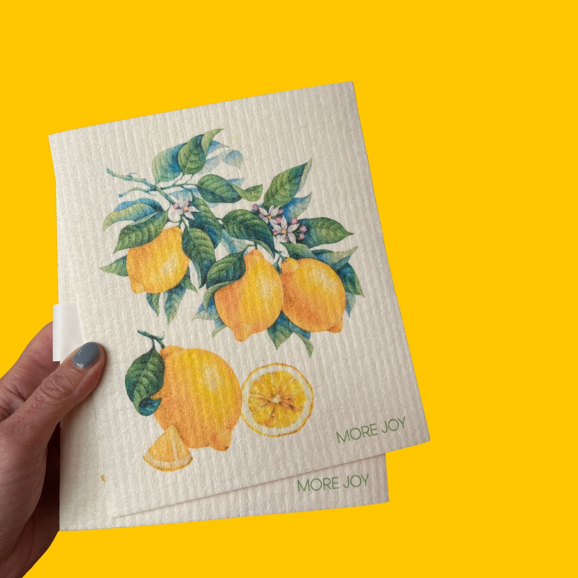 Vaatdoekje met citroenen 100% biologisch afbreekbaar, More Joy Home