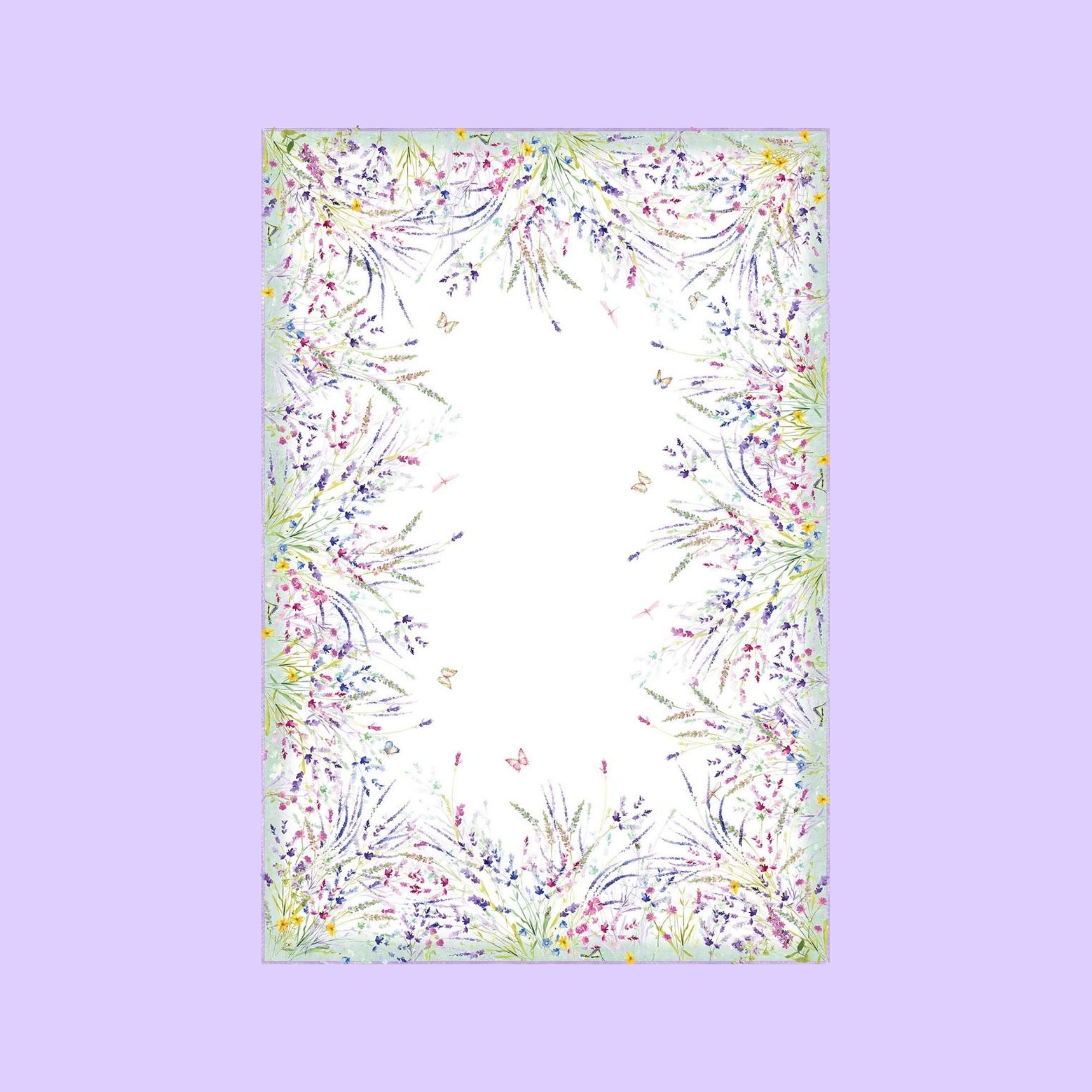 Spigo linnen tafelkleden en loper met lavendel, kies je formaat