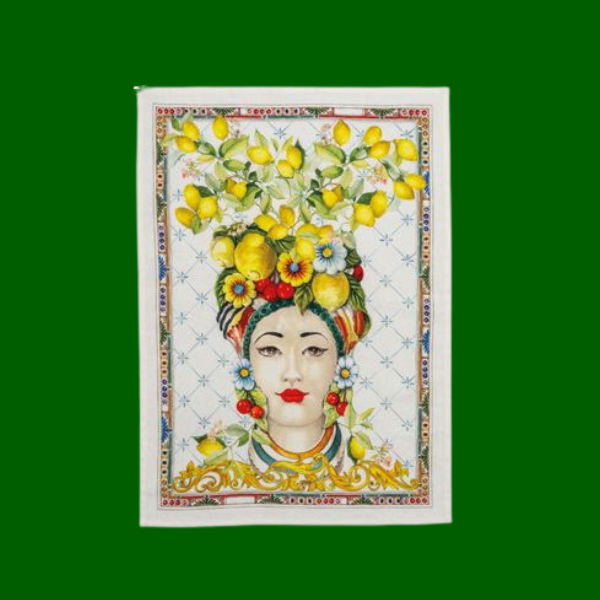 Theedoek Zagara met Testa di Moro heer | 50 x 70 cm