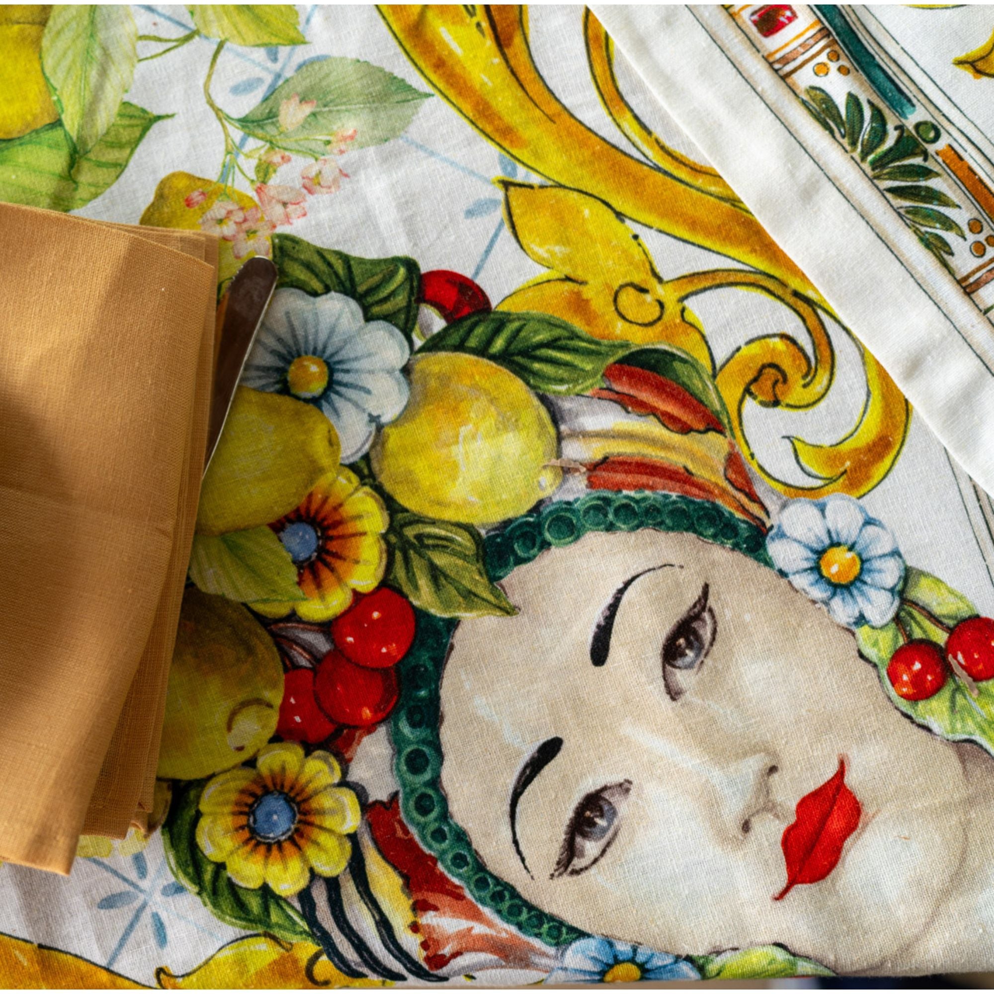 Tafelkleed en -loper Zagara, Siciliaanse stijl, kies je formaat