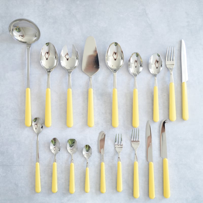 Brio lichtgeel, mokkalepeltje | 12,5 cm