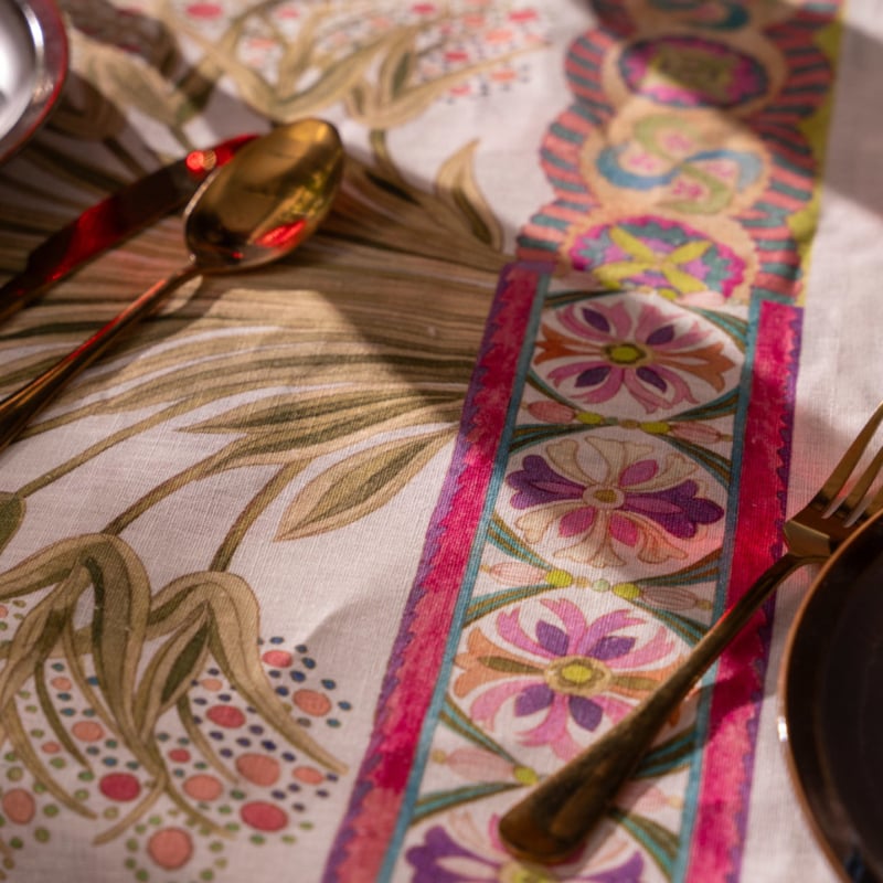 Linnen tafelkleed Papyro, kies je formaat vanaf 160 x 230