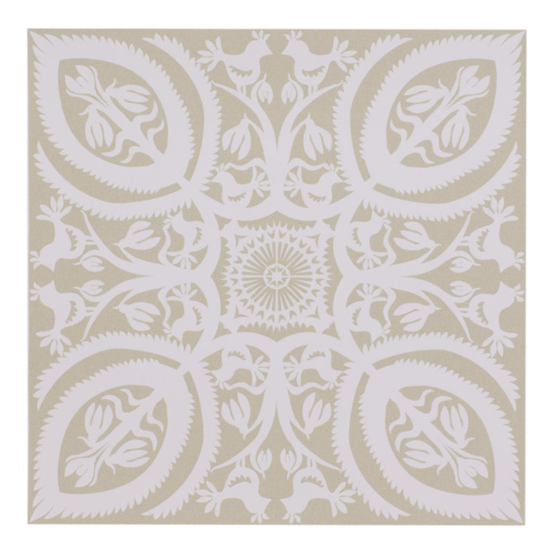 Bungalow Papieren servetten Papercut Letter Sand 50 stuks, 40 x 40 cm