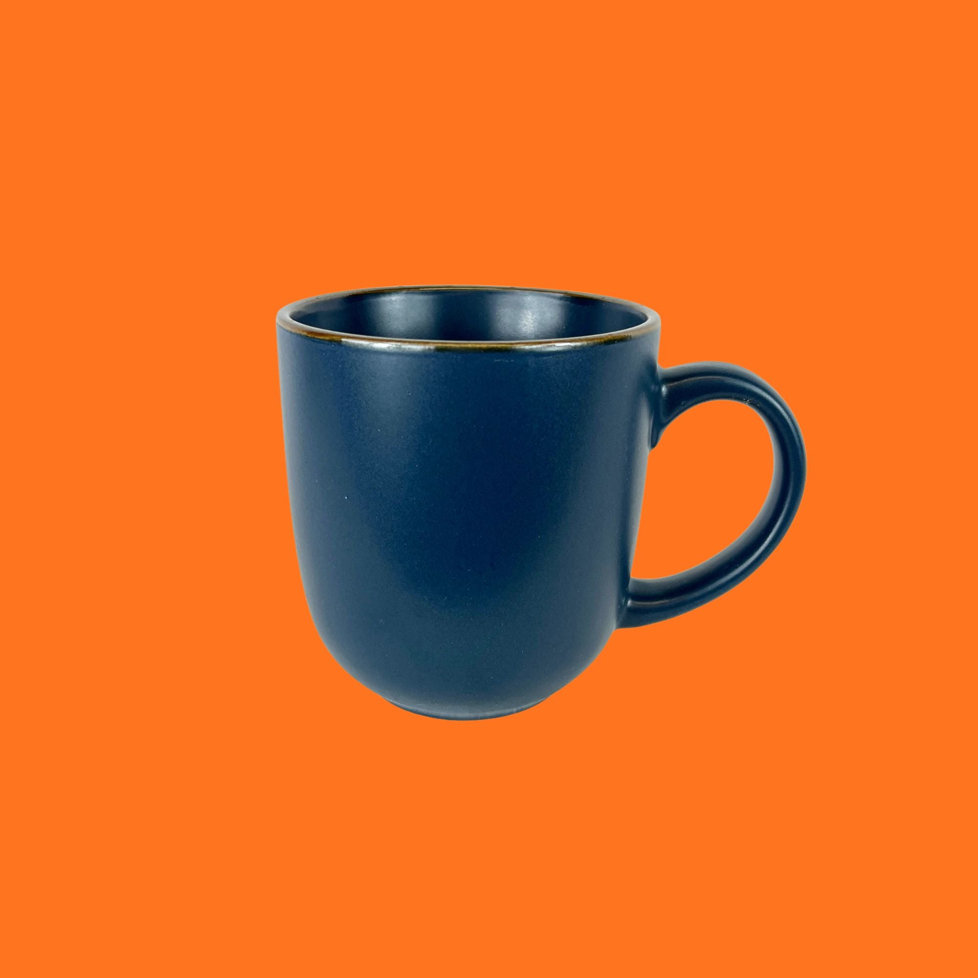 Siaki servies Mat met bronzen rand mokken. Taupe, donkerblauw, zwart of petrol