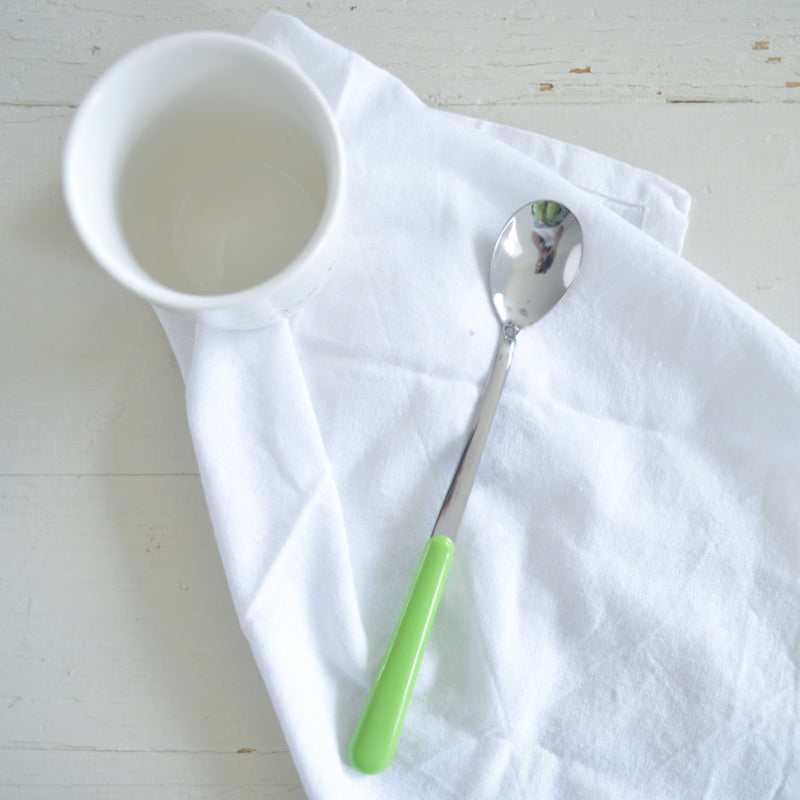 Brio colored cutlery latte spoon or sorbet spoon Lime 69 | 19.5 cm