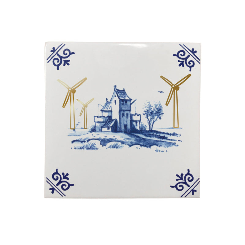 Royal Delft Goldie Tile Nieuwe stroom / groene stroom